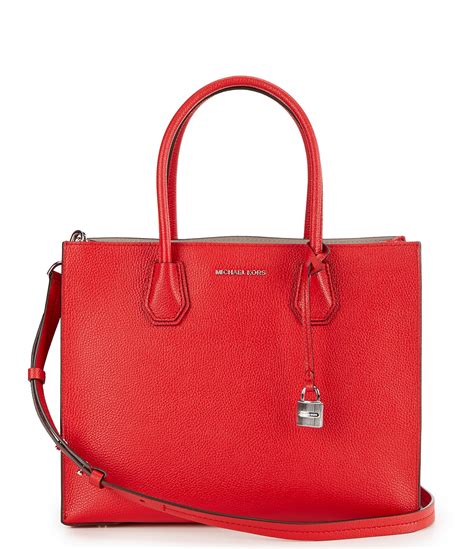 michael kors studio mercer large satchel red|Michael Kors mercer gallery medium.